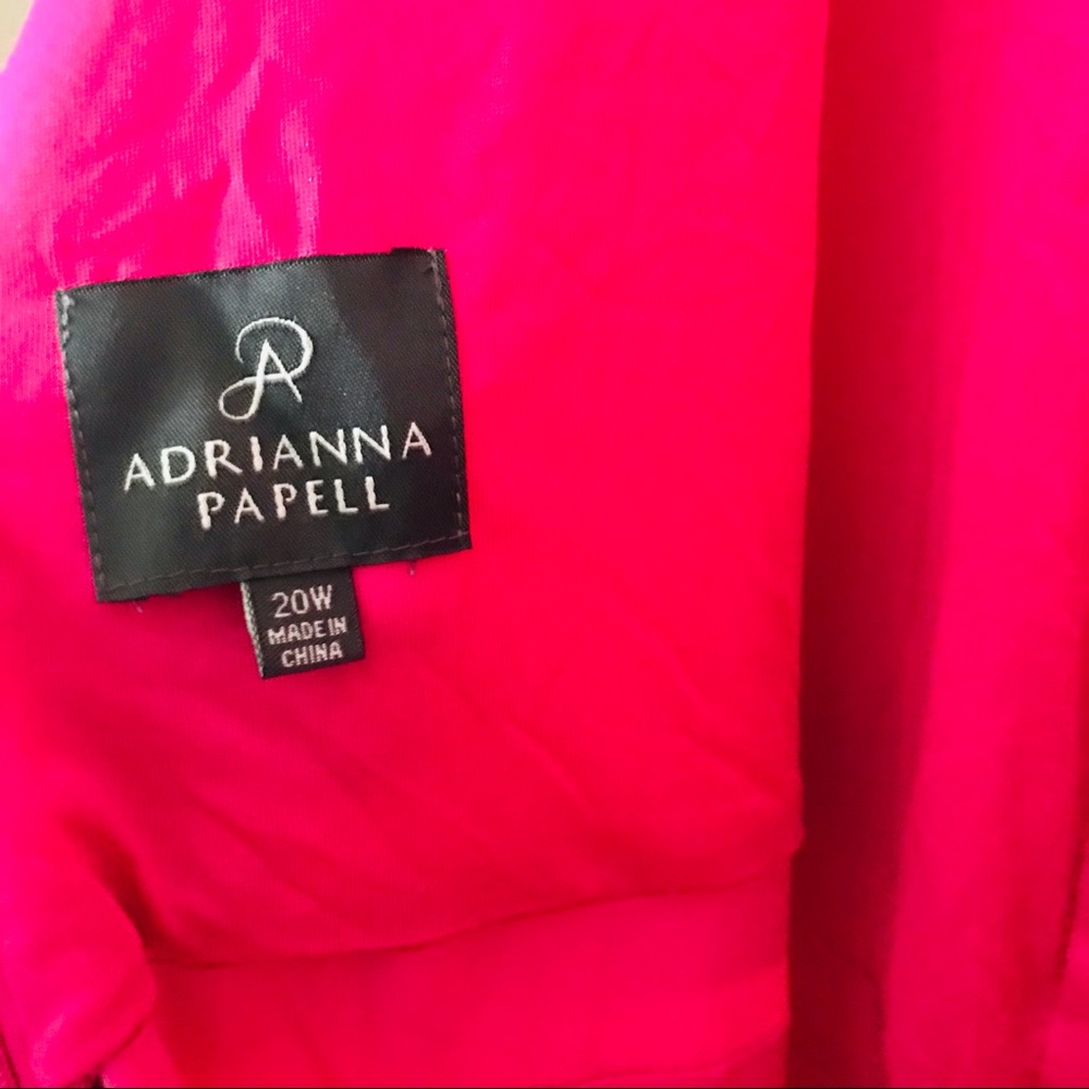 πAdrianna Papell Assymetric Draped Band Pink- 20W - Picture 8 of 11